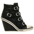 Womens Black Thelma Wedge Trainers 18973 by Ash from Hurleys