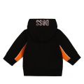 Toddler Black Graphic Logo Hooded Zip Through Sweat Top 78402 by BOSS from Hurleys