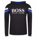 Mens Black Branded Jersey Hoodie 34273 by BOSS from Hurleys