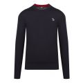 Mens Dark Navy Classic Zebra Crew Neck Knitted Jumper 52464 by PS Paul Smith from Hurleys