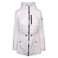 Womens White Hooded Light Drawstring Jacket 39999 by Michael Kors from Hurleys
