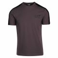 Mens Asphalt Train Logo Taped Stretch Fit S/s T Shirt 38366 by EA7 from Hurleys