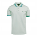 Athleisure Mens Pale Green/Silver Paddy Regular Fit S/s Polo Shirt 73544 by BOSS from Hurleys