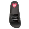 Womens Black Branded Slides 35150 by Love Moschino from Hurleys