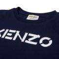 Girls Navy Basic Logo S/s T Shirt 90223 by Kenzo from Hurleys