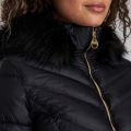 Womens Black Highpoint Hooded Quilted Coat 46649 by Barbour International from Hurleys