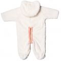 Baby White Embroidered Trim Faux Fur Snowsuit 65566 by Billieblush from Hurleys