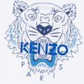 Junior Optic White Tiger S/s T Shirt 45855 by Kenzo from Hurleys