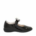 Girls Black Patent Blossom 2 Loop Unicorn F Fit Shoes (25-35) 74688 by Lelli Kelly from Hurleys