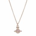 Womens Rose Gold/Light Pink Tamia Pendant Necklace