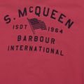 Steve McQueen™ Collection Mens Washed Red Boon S/s T Shirt 38859 by Barbour from Hurleys