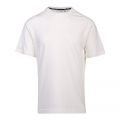 Mens Egret Comfort Debossed Logo S/s T Shirt 102900 by Calvin Klein from Hurleys