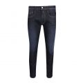 Mens Dark Blue Anbass Hyperflex Re-Used Slim Fit Jeans 79582 by Replay from Hurleys
