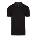 Mens Black Cycle Stripe Tipped S/s Polo Shirt 48595 by PS Paul Smith from Hurleys
