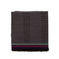 Mens Black Dogtooth Stripe Scarf 28747 by PS Paul Smith from Hurleys
