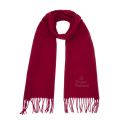 Bordeaux Embroidered Wool Scarf 47189 by Vivienne Westwood from Hurleys