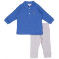 Baby Wave Blue & Silver Pyjama Set 14885 by Lacoste from Hurleys