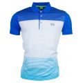 Mens White Paddy 3 Stripe S/s Polo Shirt 9542 by BOSS from Hurleys