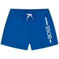 Toddler Electric Blue Branded Leg Swim Shorts 104552 by BOSS from Hurleys