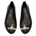 Vivienne Westwood Womens Black Gold Orb Sweet Love Shoes 89707 by Melissa from Hurleys