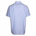 Mens Hemisphere Blue Oxford Regular Fit S/s Shirt 38513 by Lacoste from Hurleys