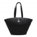 Womens Black Johanna Curved Large Tote Bag 97875 by Vivienne Westwood from Hurleys