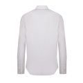 Mens White Stretch Poplin Slim Fit L/s Shirt 52191 by Calvin Klein from Hurleys