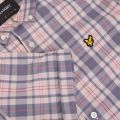 Mens Dusty Pink Check S/s Shirt 24208 by Lyle & Scott from Hurleys