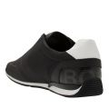 Mens Black Saturn_Lowp Nylon Trainers 88720 by BOSS from Hurleys