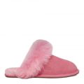 Womens Pink Rose Scuff Sis Slippers