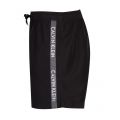 Mens Black Logo Tape Swim Shorts 73784 by Calvin Klein from Hurleys