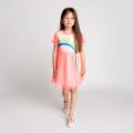 Girls Pink Rainbow Net Dress 85157 by Billieblush from Hurleys