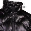 Womens Black Fariana-1 Shiny Padded Jacket
