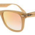 Womens Beige & Brown Mirror RB4340 Wayfarer Ease Sunglasses 9709 by Ray-Ban from Hurleys