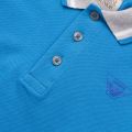 Boys Blue Small Logo S/s Polo Shirt 19737 by Armani Junior from Hurleys