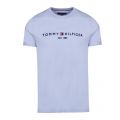 Mens Chambray Blue Core Tommy Logo S/s T Shirt 44177 by Tommy Hilfiger from Hurleys
