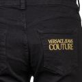 Womens Black Gold Logo Skinny Jeggings 101366 by Versace Jeans Couture from Hurleys