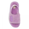 Womens Lilac Bloom Disco Slide Slippers