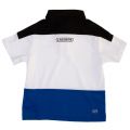 Boys Black & White Block Stripe S/s Polo Shirt 63757 by Lacoste from Hurleys