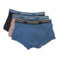 Mens Assorted 3 Pack Trunks 7001 by Emporio Armani from Hurleys