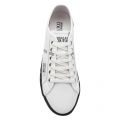 Mens White Branded Canvas Trainers 55302 by Versace Jeans Couture from Hurleys