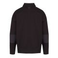 Casual Mens Black Wolton Polo Collar Sweat Top 44916 by BOSS from Hurleys