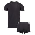 Mens Black Megalogo S/s T-Shirt + Trunk Set 105207 by Emporio Armani Bodywear from Hurleys