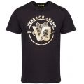 Mens Black Centre Logo Slim Fit S/s T Shirt 35878 by Versace Jeans from Hurleys