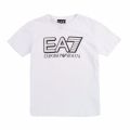 Boys White Big Logo S/s T Shirt 77405 by EA7 from Hurleys