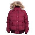 Womens Burgundy Aviator Fur Smooth Jacket 13992 by Pyrenex from Hurleys
