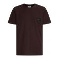 Mens Oxblood Heather Pocket S/s T Shirt 49892 by Calvin Klein from Hurleys
