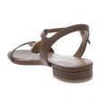 Womens Tan Metal Plate Sandals 19904 by Emporio Armani from Hurleys