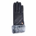 International Womens Black Kirk Leather Gloves 47557 by Barbour from Hurleys