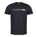 Mens Navy Cycle Stripe S/s T Shirt 28795 by PS Paul Smith from Hurleys